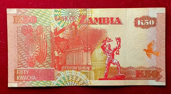  Zambia 50 Kwacha 2003 Banknote - Image 2