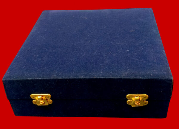 2011 - 100 Years of Civil Aviation India 2 Coins VVIP Velvet Box (Rs 5, Rs 100) - Image 4