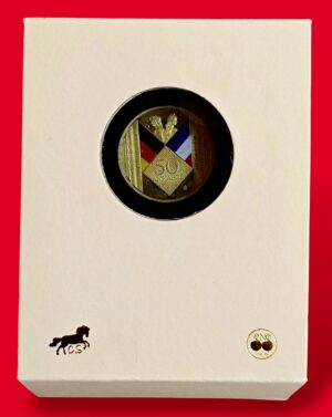 Medal - 50th Anniversary of Franco - German Friendship Commemorative Display Stand (40 mm)