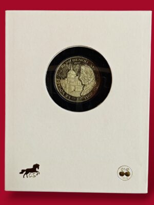 Medal : 2011 The Journey of Pope Benedict XVI – Republic of Congo 100 Francs CFA Commemorative Display Stand (40 mm)