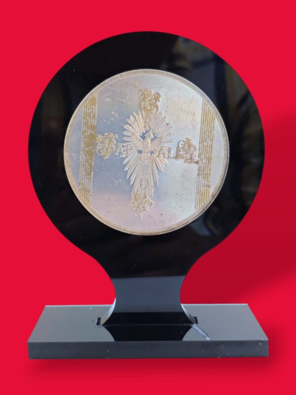 Medal - Pope john Paul II Radiant Cross Display Stand (70 mm) - Image 2