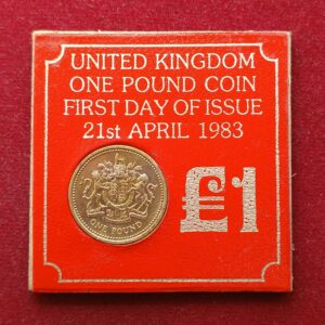 United Kingdom (UK) 1 Pound - Elizabeth II First Day of Issue 21st April 1983 Souvenir Coin