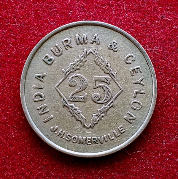 British India 25 Cents - Automatic Machine Co Token