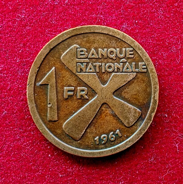 Katanga (Democratic Republic of the Congo) 1 Franc 1961 Coin
