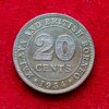 Malaya and British Borneo 20 Cents - Elizabeth II 1954 Coin