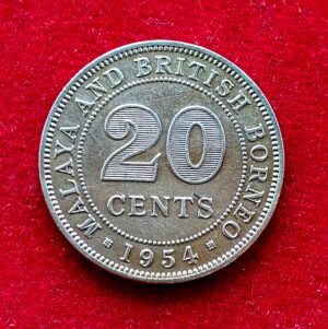 Malaya and British Borneo 20 Cents - Elizabeth II 1954 Coin
