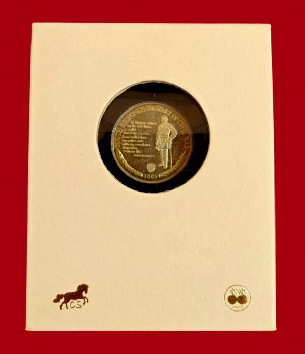Medal - 150th anniversary of the American Civil War Sesquicentennial 1861–2011 Display Stand  (40 mm)