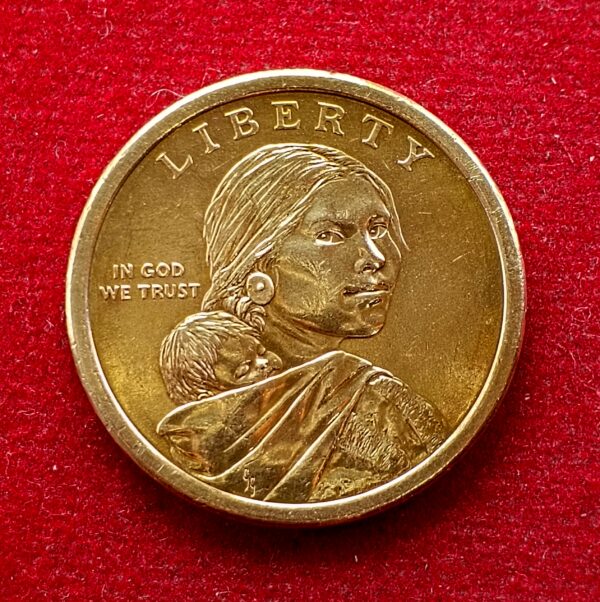 United States (USA) 1 Dollar "Native American Dollar" Spread of Three Sisters Agriculture 2009 Commemorative Coin - Image 2