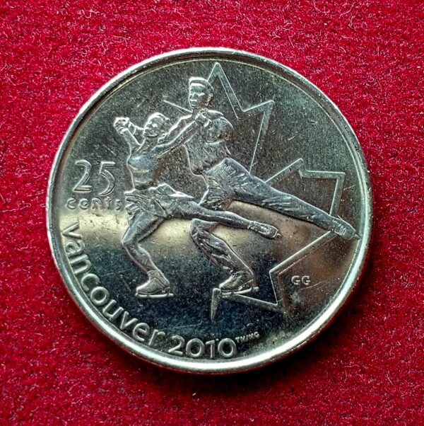 Canada 25 Cents - Elizabeth II Figure skating 2008 Commemorative Coin