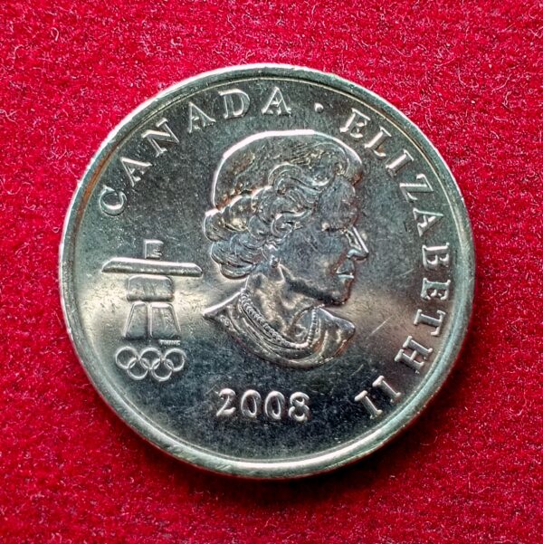 Canada 25 Cents - Elizabeth II Figure skating 2008 Commemorative Coin - Image 2