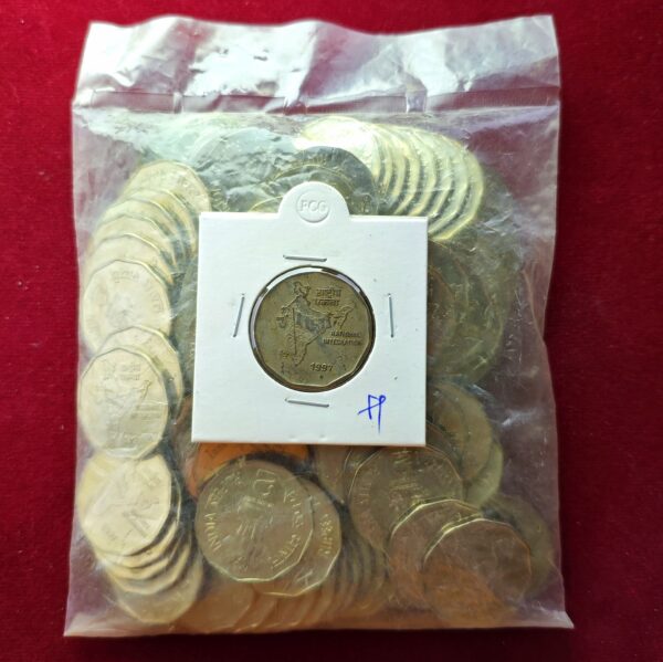 2 Rupees 1997 National Integration Pack of 100 Coins (Hyderabad Mint)