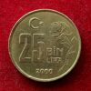 Turkey 25000 Lira 2000 Coin