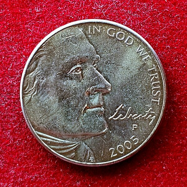 United States (USA) 5 Cents Jefferson Nickel Ocean View 2005 Commemorative Coin - Image 2
