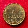 Turkey 100000 Lira 75th Anniversary of the Republic of Turkey 2000 Coin