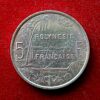 French Polynesia 5 Francs with IEOM 1992 Coin