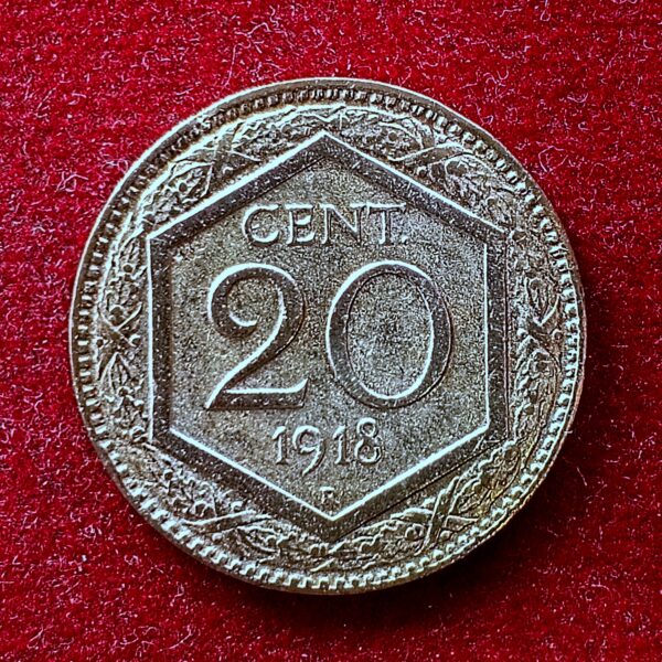 Italy 20 Centesimi 20 Cent 1918 Coin