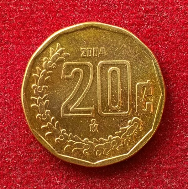 Mexico 20 Centavos 2004 Coin 