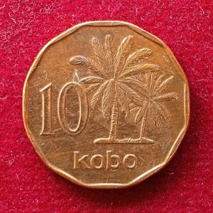 Nigeria 10 Kobo 1991 Coin