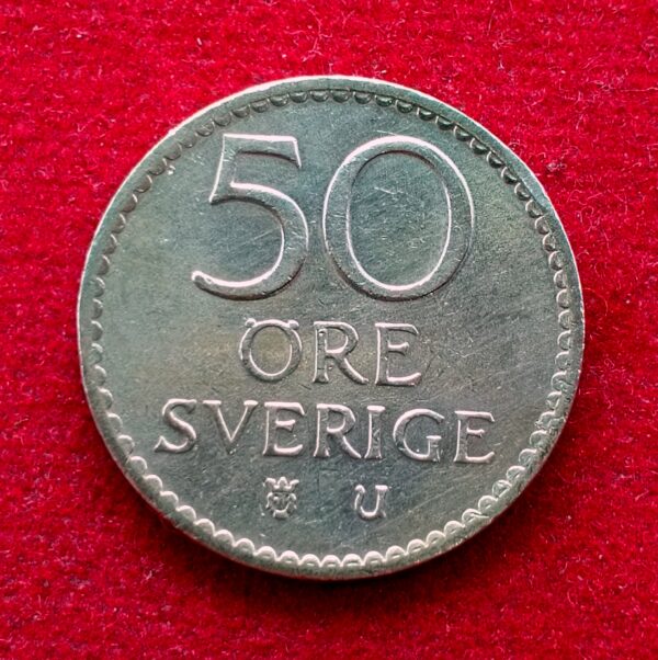 Sweden 50 Ore - Gustaf VI Adolf 1968 Coin