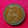 United Kingdom (UK) 1 Farthing George V 1922 Coin 