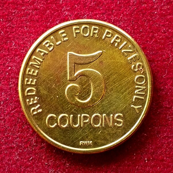 United States (USA) 5 Coupons Til't Family Amusement Center Carrollton Texas Token 