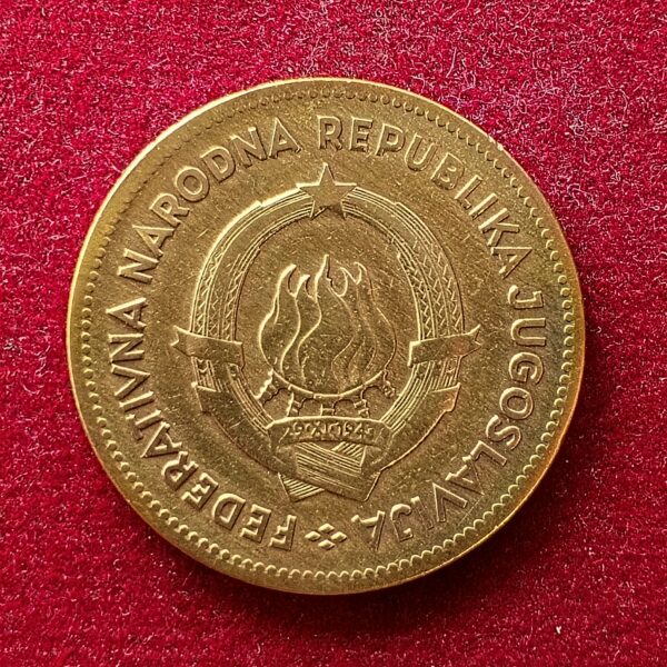Yugoslavia 50 Dinara FNR legend 1955 Coin - Image 2