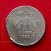 1 Rupee 1988 Straight Clip Error Coin 