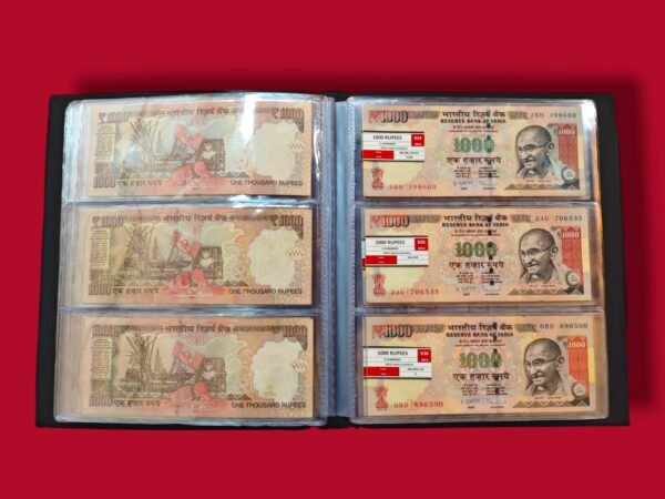 1000 Rupees 45 Notes Signature Set Collection (1997 - 2016) - Image 10