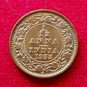 British India 1/12 Anna George V 1935 Coin 