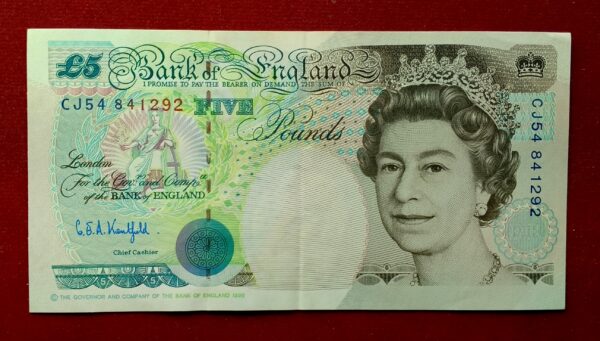 England (United Kingdom) 5 Pounds - Elizabeth II George Stephenson 1990 Banknote