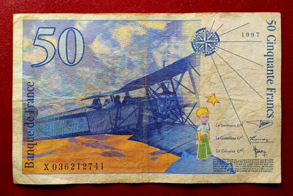 France 50 Francs - Saint-Exupery 1997 Banknote - Image 2