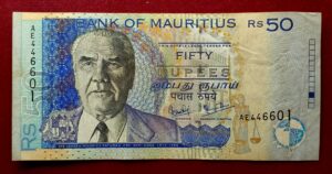 Mauritius 50 Rupees Mr Joseph Maurice 1999 Banknote