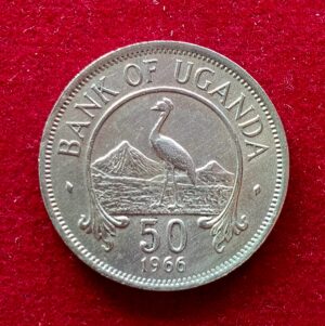 Uganda 50 Cents 1966 Coin 