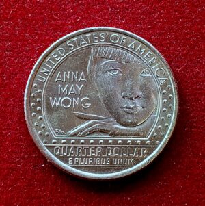 United States (USA) 1/4 Dollar "Washington Quarter" Anna May Wong 2022 Commemorative Coin 