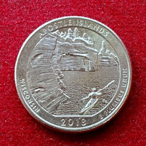 United States (USA) 1/4 Dollar Washington Quarter Apostle Islands 2018 Commemorative Coin