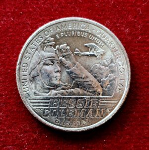 United States (USA) 1/4 Dollar "Washington Quarter" Bessie Coleman 2023 Coin