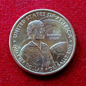 United States (USA) 1/4 Dollar "Washington Quarter" Dr. Sally Ride Commemorative 2022 Coin 