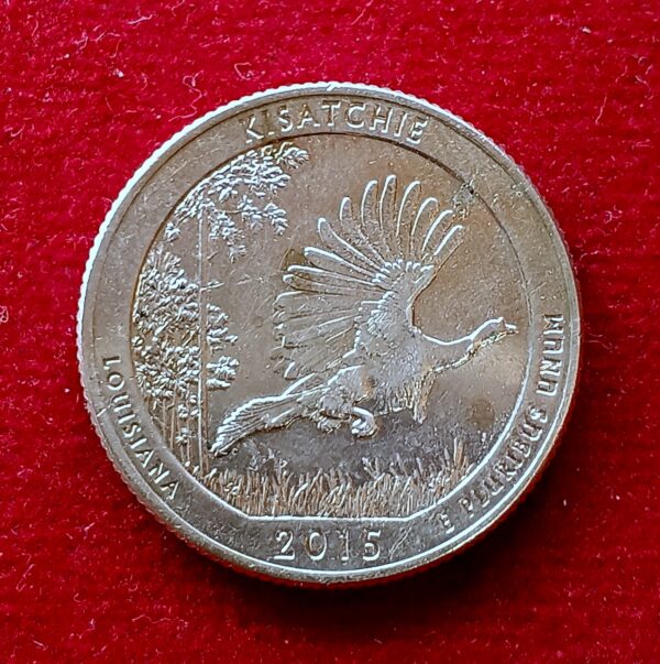  United States (USA) 1/4 Dollar "Washington Quarter" Kisatchie National Forest 2015 Commemorative Coin