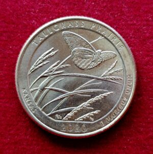 United States (USA) 1/4 Dollar "Washington Quarter" Tallgrass Prairie National Preserve 2020 Coin
