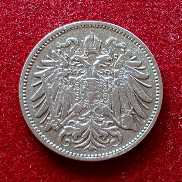Austrian Empire 20 Heller 1893 Coin - Image 2
