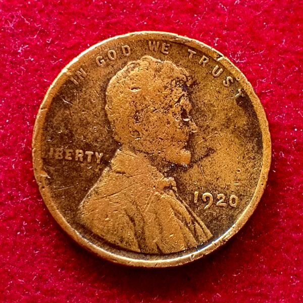 United States (USA) 1 Cent Lincoln Wheat Ears Reverse 1920 Coin