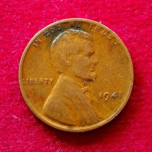 United States (USA) 1 Cent Lincoln Wheat Ears Reverse 1941 Coin