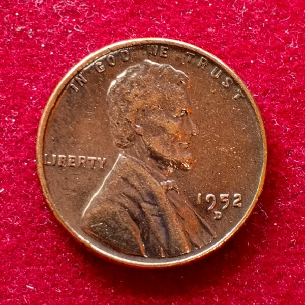 United States (USA) 1 Cent Lincoln Wheat Ears Reverse 1952 Coin