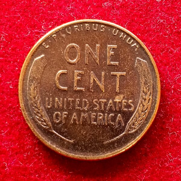 United States (USA) 1 Cent Lincoln Wheat Ears Reverse 1955 Coin (D - Denver Mint) - Image 2