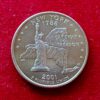 United States (USA) 1/4 Dollar Washington Quarter New York 2001 Coin 