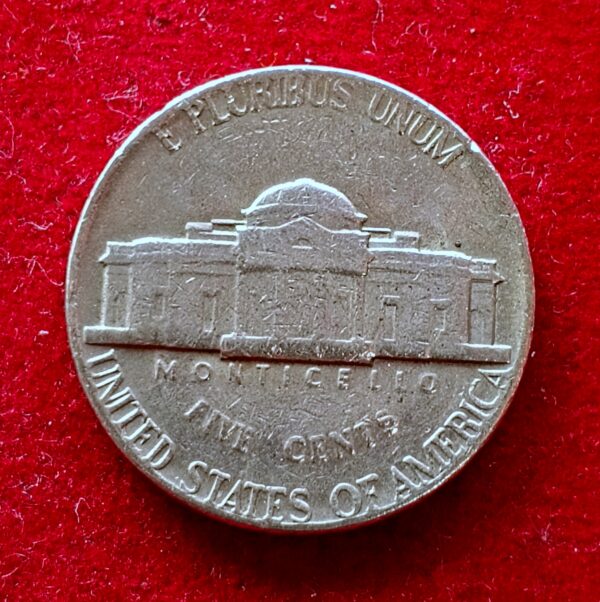 United States (USA) 5 Cents “Jefferson Nickel” 1st portrait 1974 Coin - Image 2